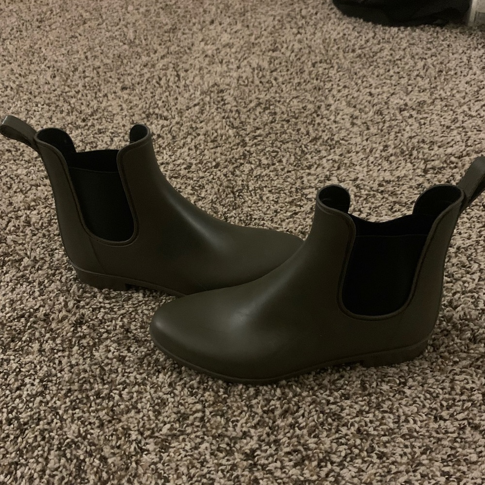 Green Rain Boots